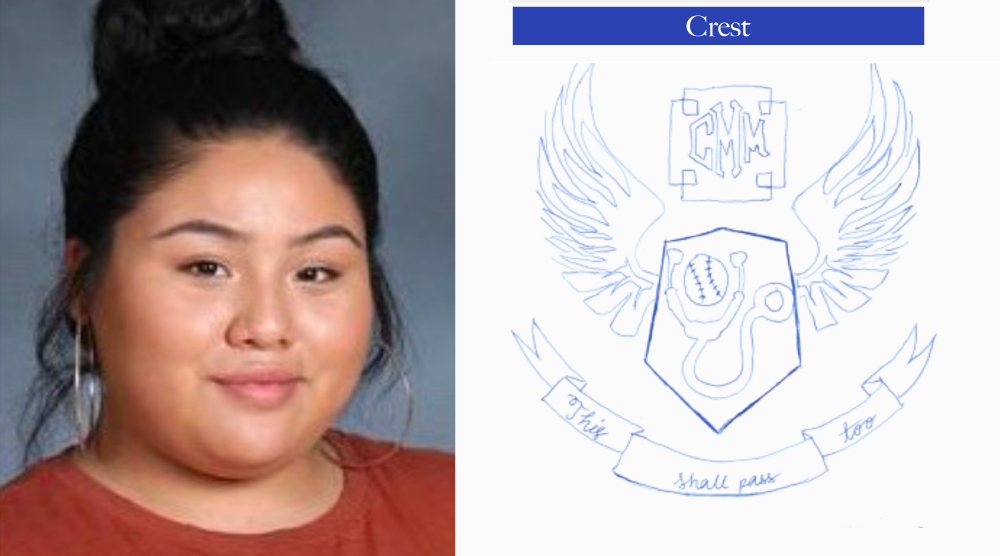 Picture of Celeste and her crest