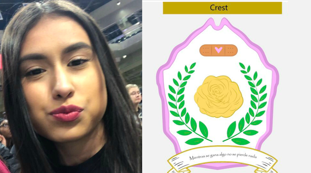 Picture of Jessica and her crest